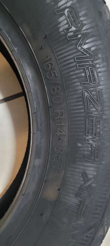2x 165/80R14 Brand New Apollo Tyres