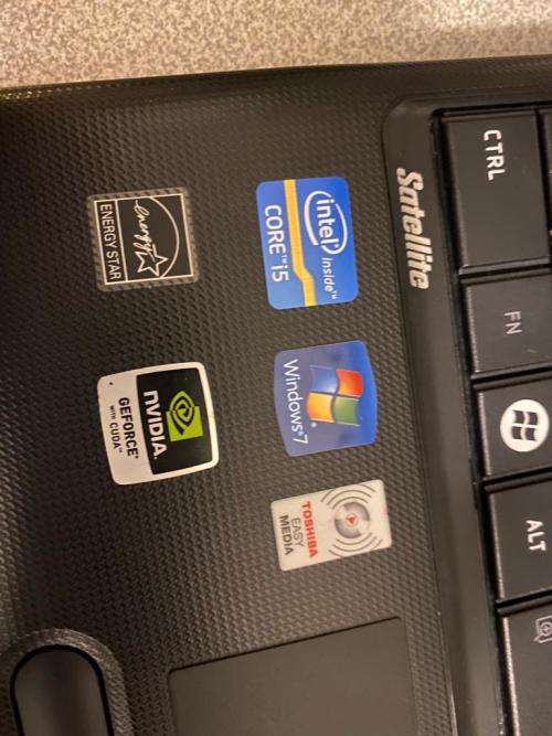 Toshiba i5 Laptop NVIDIA Graphics