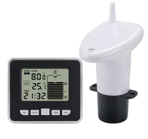 Ultrasonic Water Tank Level Meter Liquid Depth Level Meter Sensor with Temperature Display