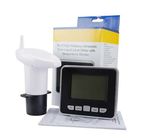 Ultrasonic Water Tank Level Meter Liquid Depth Level Meter Sensor with Temperature Display