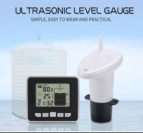 Ultrasonic Water Tank Level Meter Liquid Depth Level Meter Sensor with Temperature Display