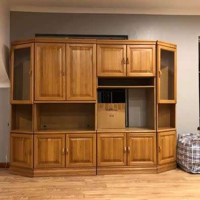 Oak Wall Unit