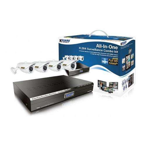 KGuard CCTV 8 Channel+4 Camera Aurora Series Combo Kit - AR821-CKT001