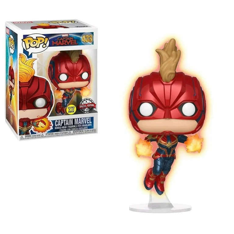 FUNKO POP! Marvel - Captain Marvel - Captain Marvel Glow in the Dark Excl SE