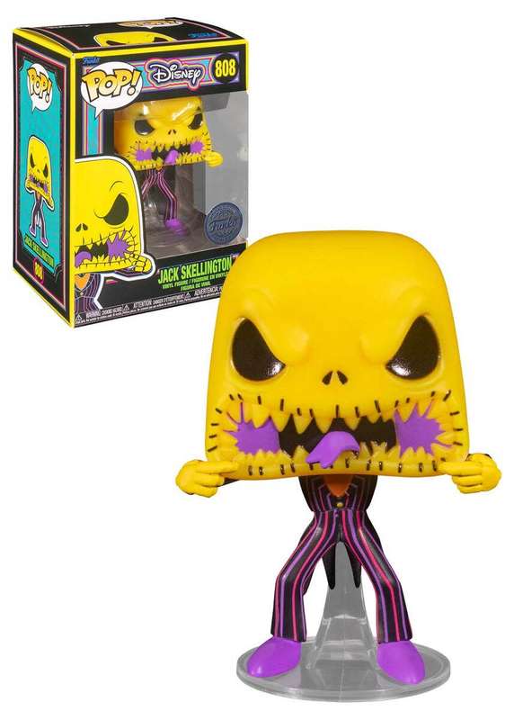FUNKO POP! Disney - Jack Skellington #808 Blacklight SE