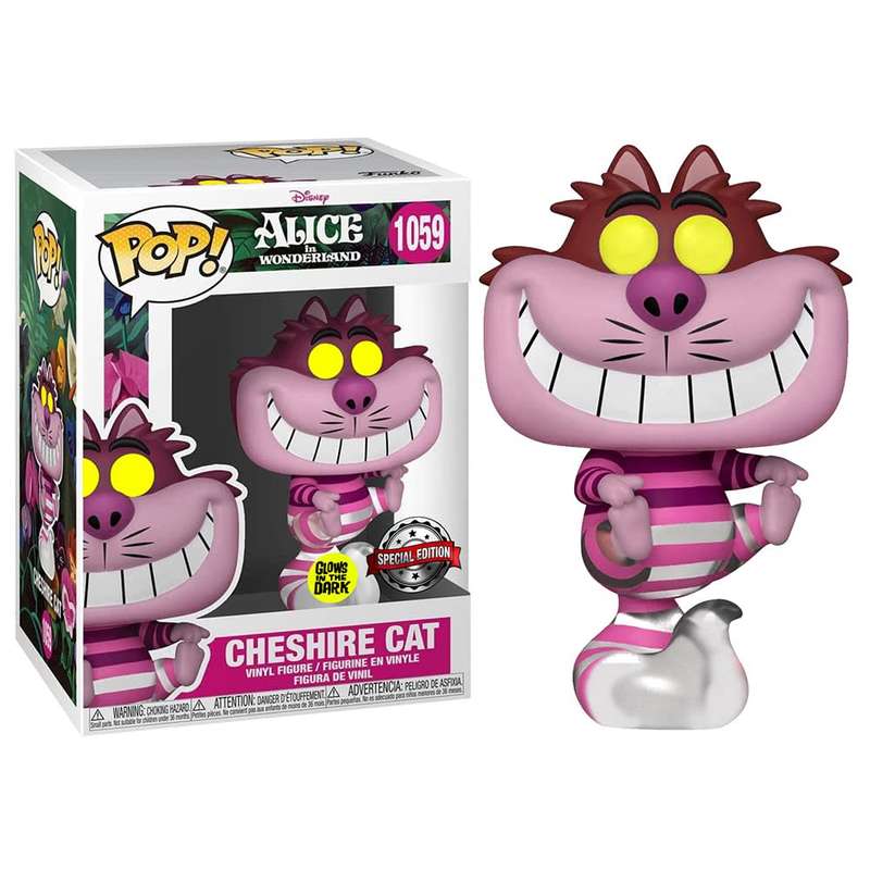 FUNKO POP! Disney - Alice in Wonderland - Cheshire Cat Glow in the Dark SE Excl (DMG)