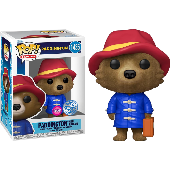 FUNKO POP! Movies - Paddington - Paddington with Suitcase Flocked SE