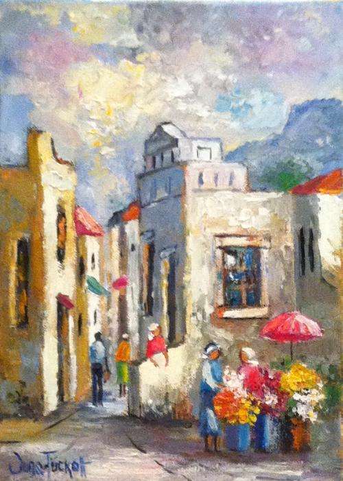 District six flower seller***JUNE TUCKETT*** 21 x 30cm