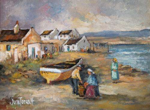 Waernhuiskrans cottages ***JUNE TUCKETT*** 23 x 30cm