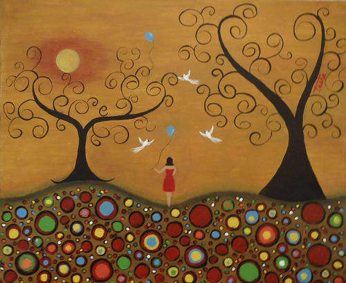 Lost Balloon by tasha - 50 x 61 cm