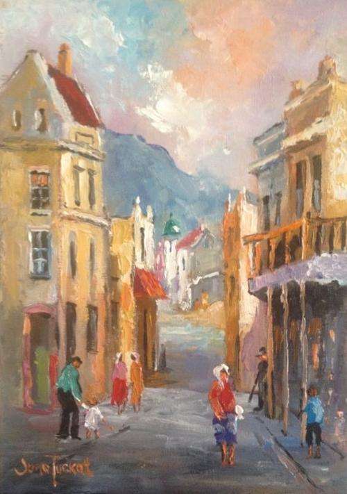 District Six mountain view **JUNE TUCKETT** 25 x 35cm