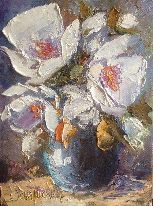 "White magnolias" **JUNE TUCKETT** 15x20cm