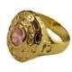 9ct Solid Gold Filled Pink Cubic Zirconia Ring, Size 7
