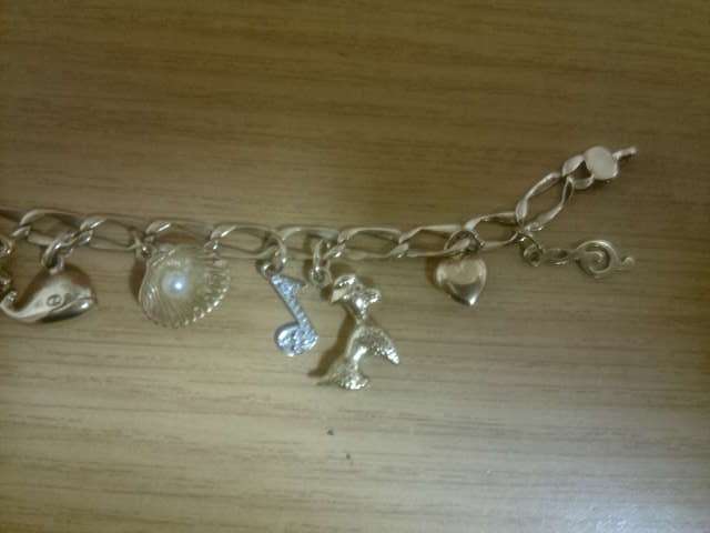 Solid 9ct Charm bracelet