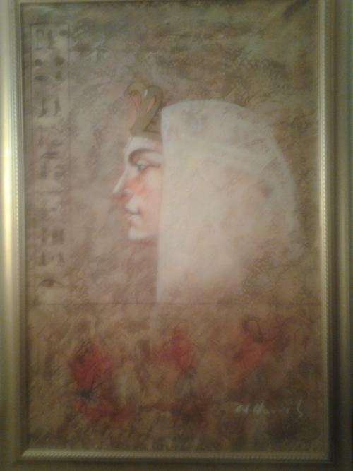 Big Egypt painting - framed