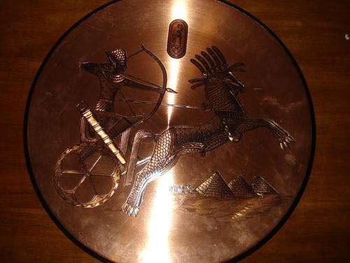 Round copper Egypt Wall hanging