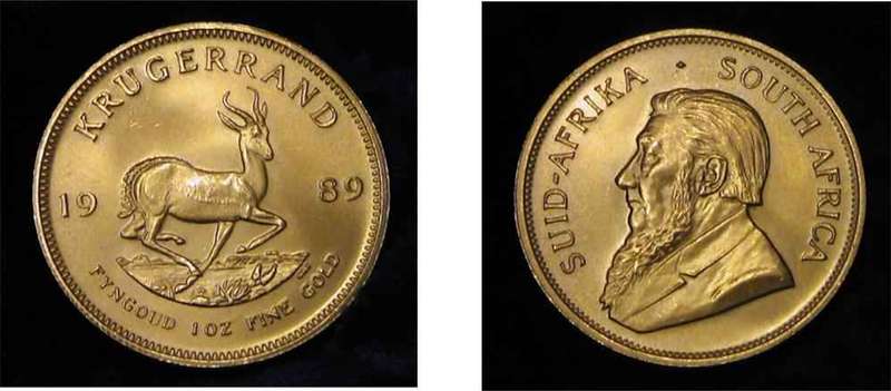 Full Kruger Rand Coin 1oz 1989