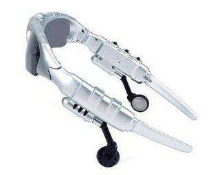 NEW   2GB MP3 PLAYER SUNGLASSES (SILVER @ BLACK AVAILABLE)