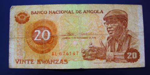 20 Kwanzas From Angola
