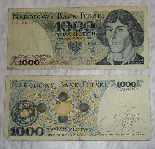 1000 Ziotych From Poland