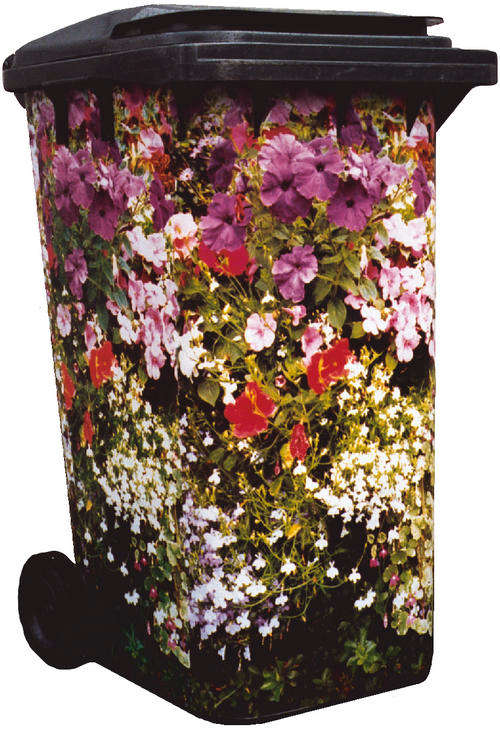 Wheelie Bin Covers - Cottage Garden