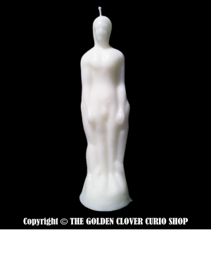 Nude Male Figure Candle (White)