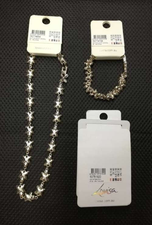 LOVISA JEWELRY - Glamour (3 items in 1 auction)
