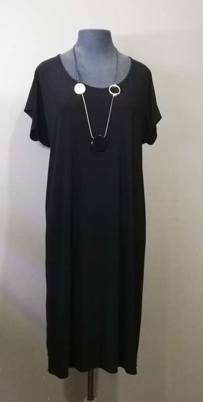 LADIES FORMAL BLACK DRESS by VANILLA LEE / SIZE 44-46 (XXL)
