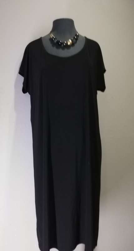 LADIES FORMAL BLACK DRESS by VANILLA LEE / SIZE 44-46 (XXL)