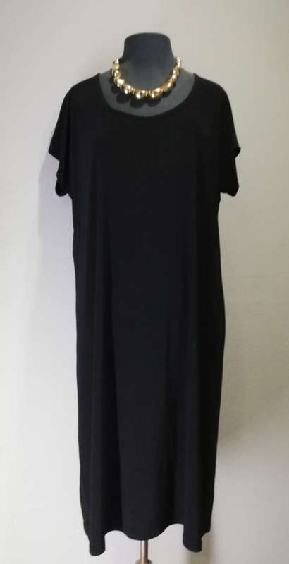 LADIES FORMAL BLACK DRESS by VANILLA LEE / SIZE 44-46 (XXL)