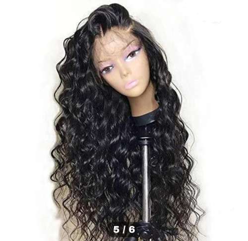 Human Hair WIG / Double Volume / High Quality Investment Wig - Black 24 inch (long length)