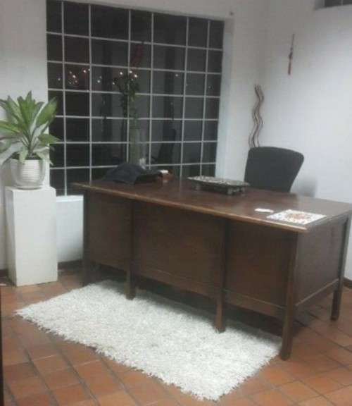 VINTAGE OFFICE DESK / 6 drawers solid wood