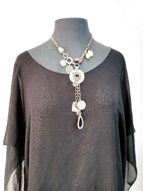 Kaftan Top by VANILLA LEE / Size: (M/L) Medium/Large (to fit ladies size 36, 38, 40)