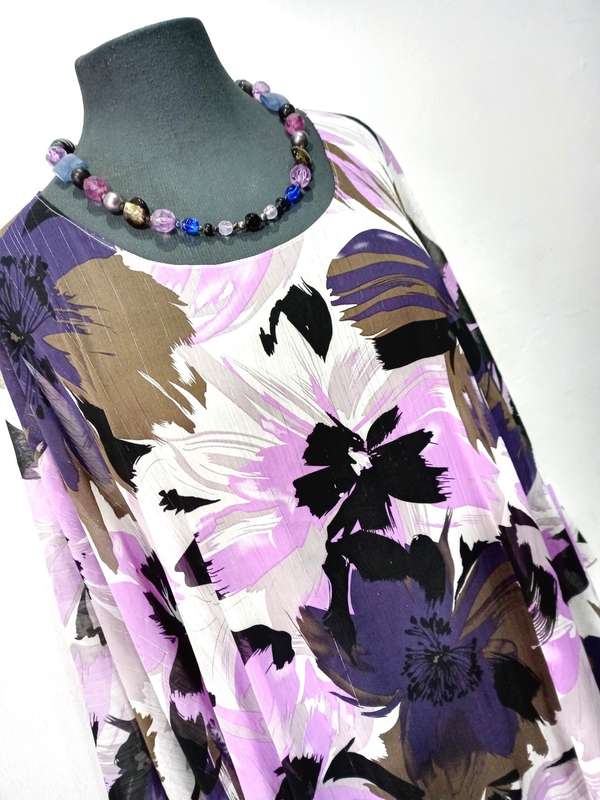 Kaftan Dress by VANILLA LEE / Size: XXL-XXXL (Ladies 44 - 46 - 48 - 50) Bespoke one of a kind item