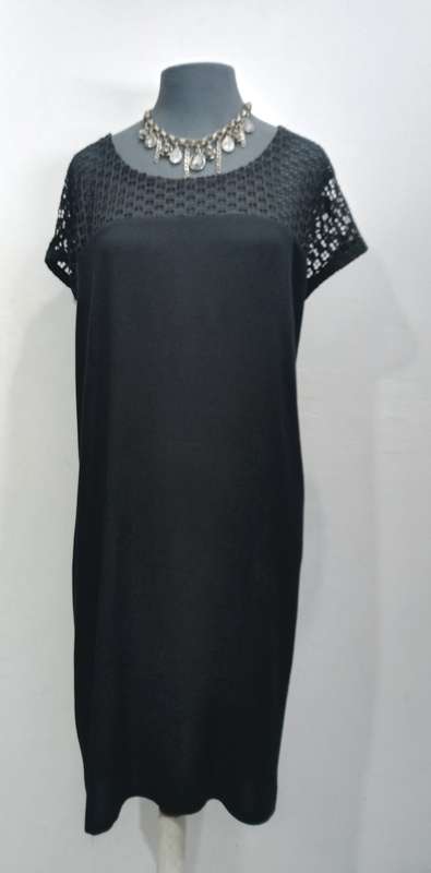 Ladies Black Dress - GLAMOUR RANGE by VANILLA LEE (Size: L   38, 40) Cocktail or day wear