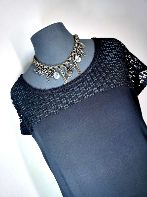Ladies Black Dress - GLAMOUR RANGE by VANILLA LEE (Size: L   38, 40) Cocktail or day wear