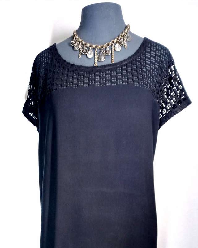 Ladies Black Dress - GLAMOUR RANGE by VANILLA LEE (Size: L   38, 40) Cocktail or day wear