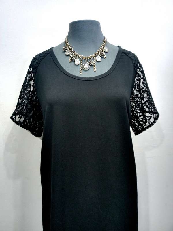 Ladies Black Dress - GLAMOUR RANGE by VANILLA LEE (Size: L  38, 40) for Cocktail or evening wear