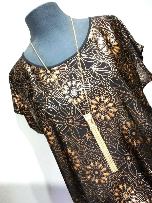 Ladies Blouse-Glamour Range by VANILLA LEE / Size: L - XL (ladies size 38, 40, 42) evening wear