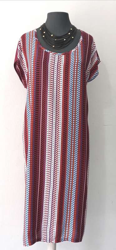 Ladies Shift Dress by VANILLA LEE / Size: (L / XL) to fit ladies size 40 - 42