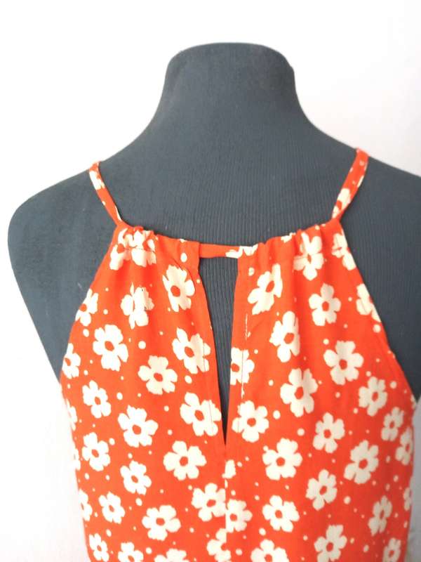 Ladies Summer Dress by VANILLA LEE / Size: SMALL  30, 32 / Long shoe-string dress