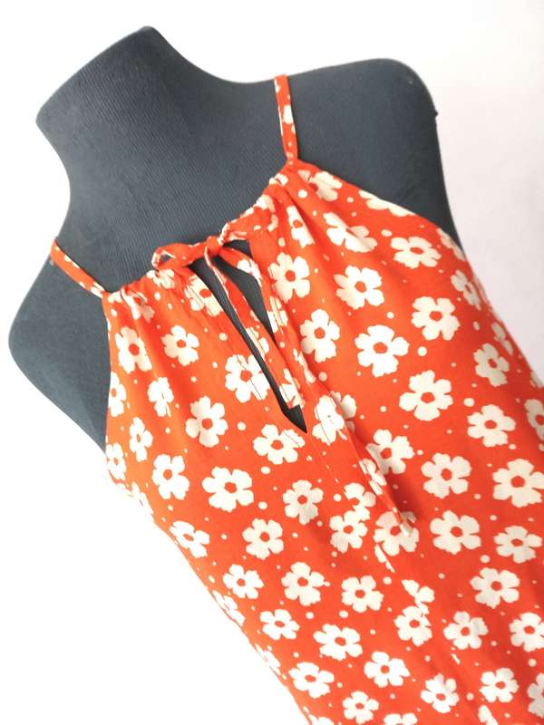 Ladies Summer Dress by VANILLA LEE / Size: SMALL  30, 32 / Long shoe-string dress