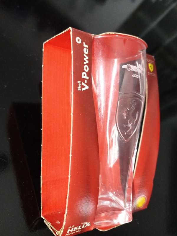 Ferrari 2007 - F1 souvenir glass (Shell V-Power) - made in France / original box