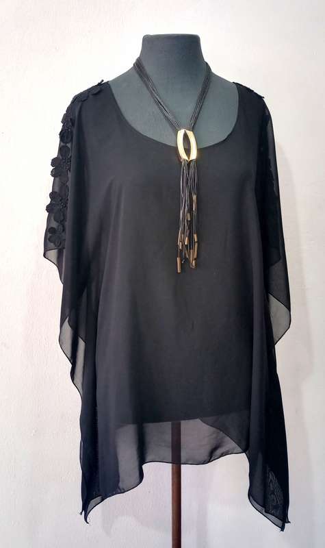 Ladies Kaftan Top by VANILLA LEE / Size: L / XL (to fit ladies size 38, 40, 42) - Glamour Range