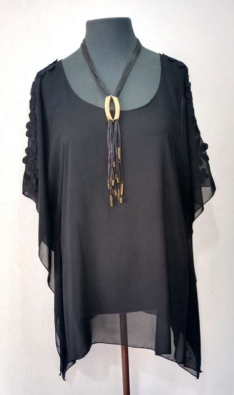 Ladies Kaftan Top by VANILLA LEE / Size: L / XL (to fit ladies size 38, 40, 42) - Glamour Range
