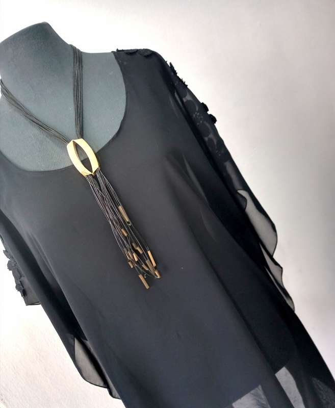 Ladies Kaftan Top by VANILLA LEE / Size: L / XL (to fit ladies size 38, 40, 42) - Glamour Range