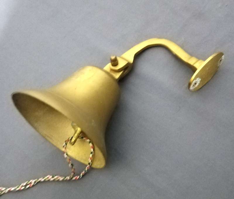 Bar Ornament / Vintage Solid Brass Bell to ring for **last round**