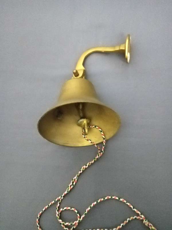 Bar Ornament / Vintage Solid Brass Bell to ring for **last round**