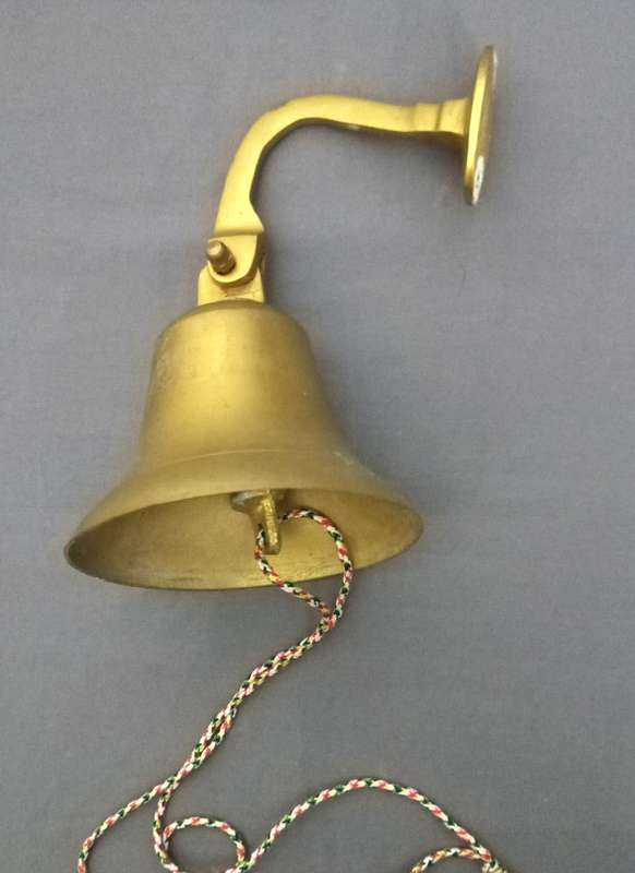 Bar Ornament / Vintage Solid Brass Bell to ring for **last round**