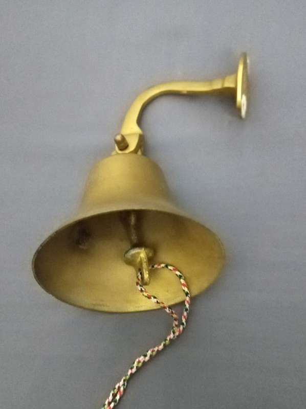 Bar Ornament / Vintage Solid Brass Bell to ring for **last round**